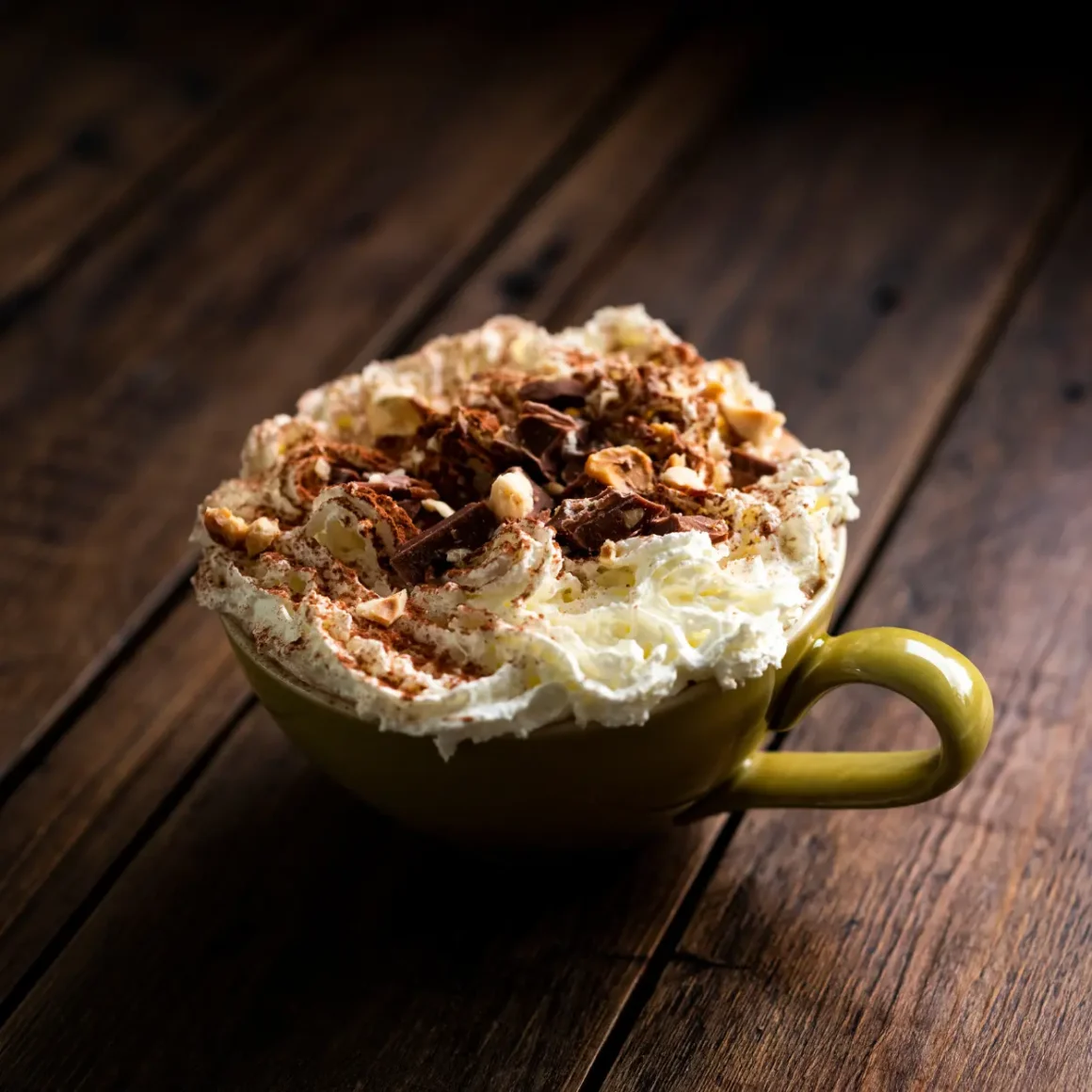 a cup of hazelnut harvest espresso