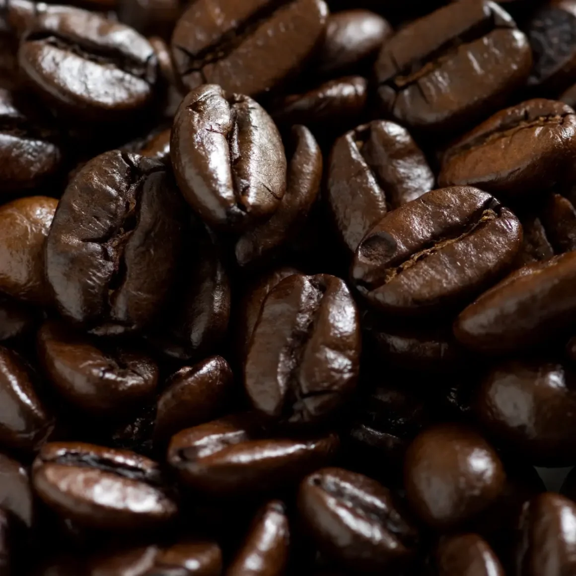 a pile of vienna roast coffee beans