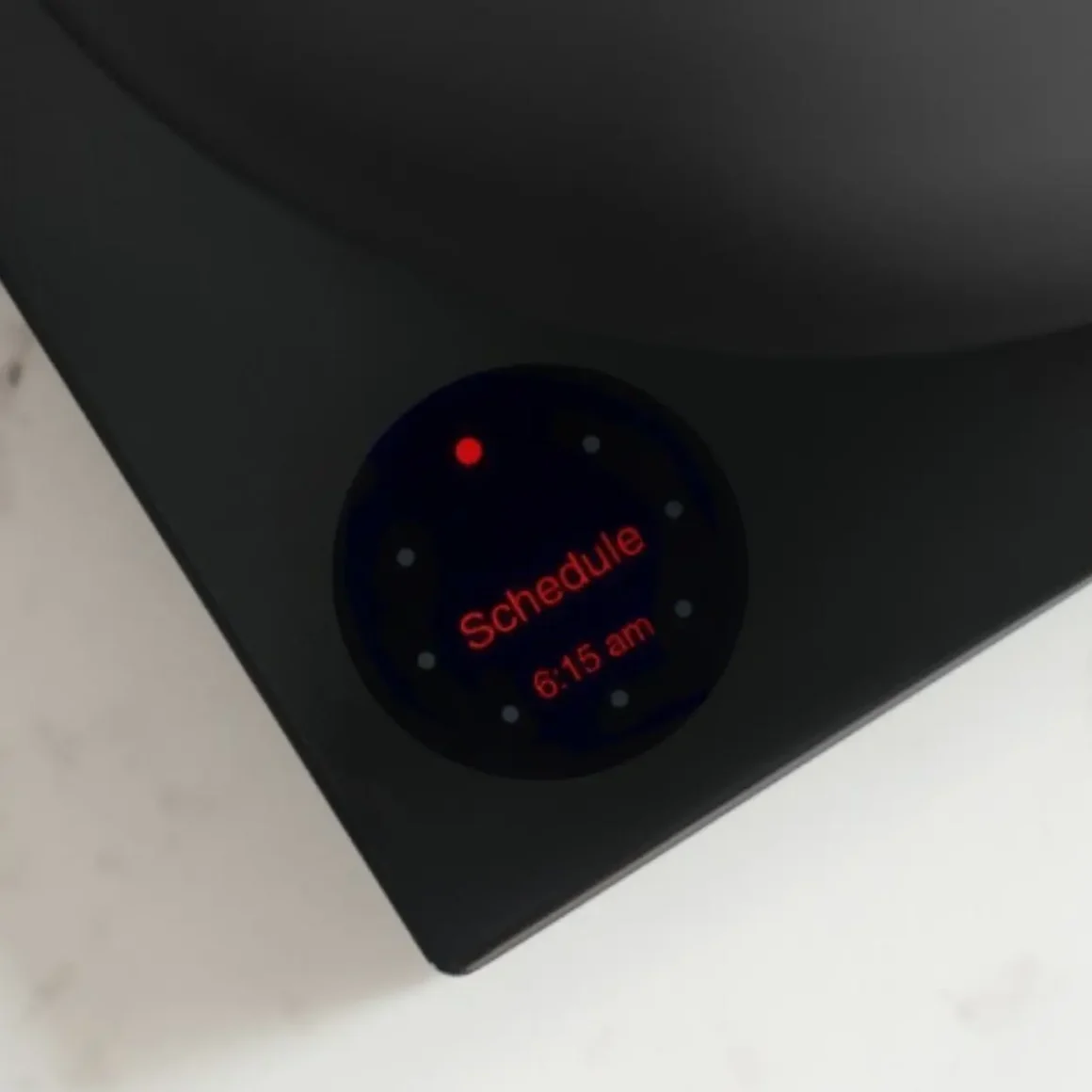 a close up of a digital switch