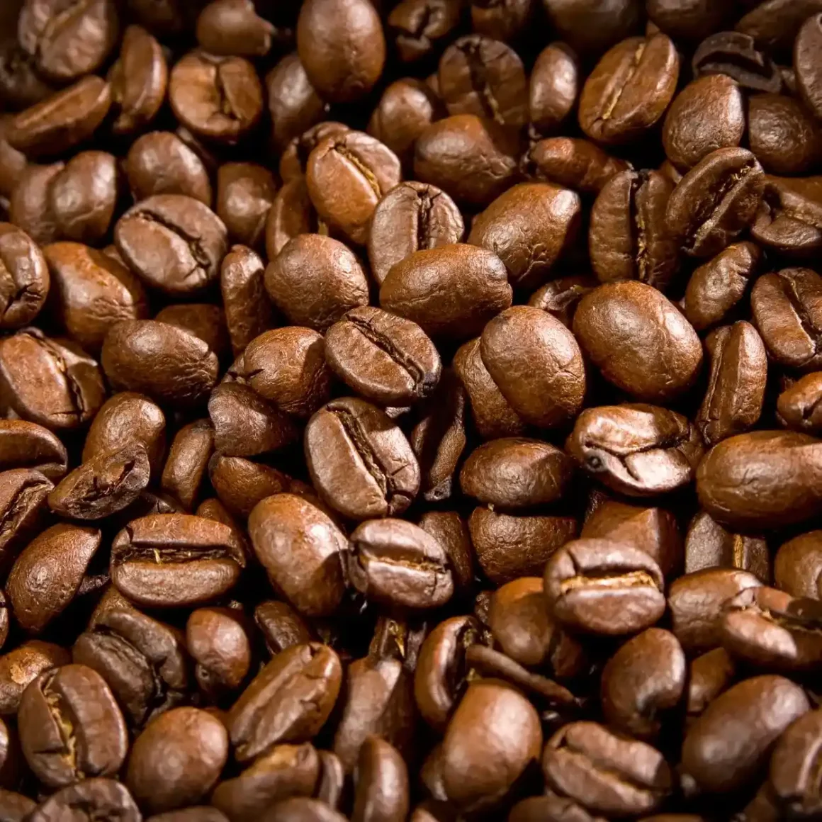 a pile of coffee beans