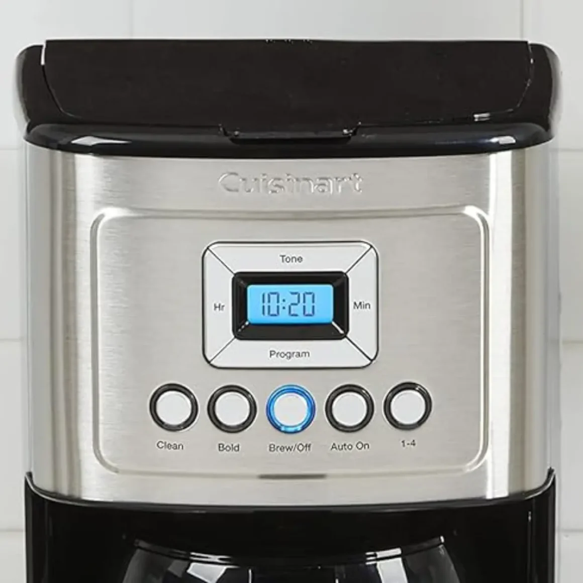 the user interface of the 12-cup cuisinart