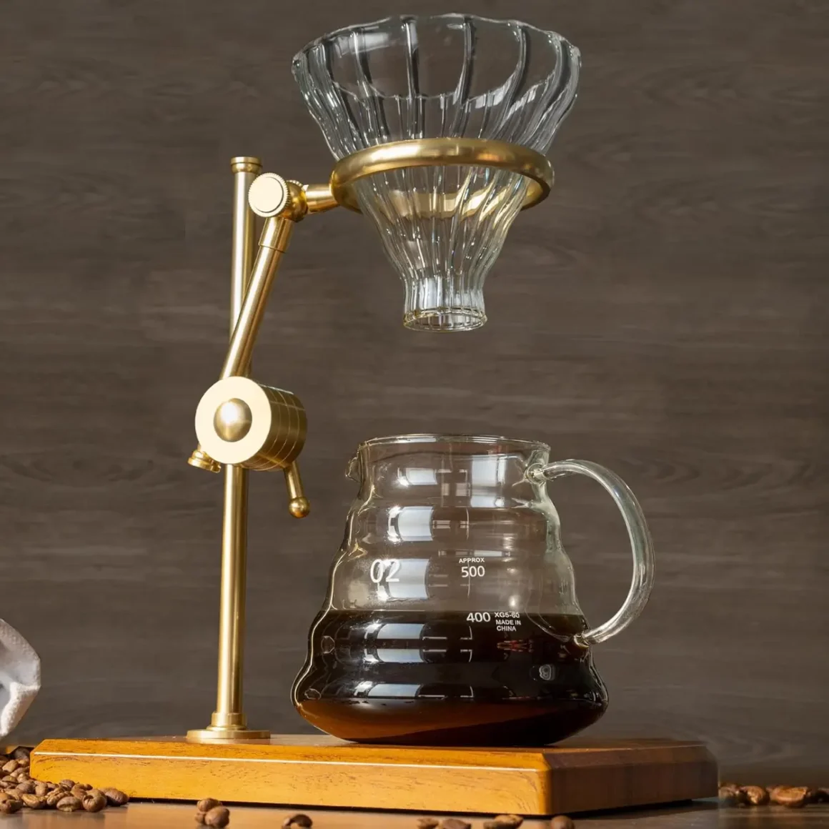 a pour-over coffee stand