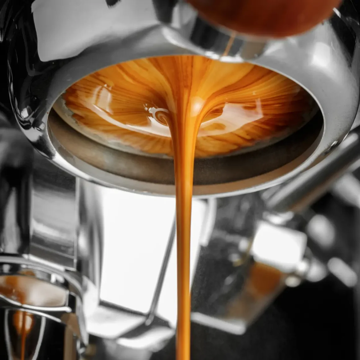 a close up of a coffee machine