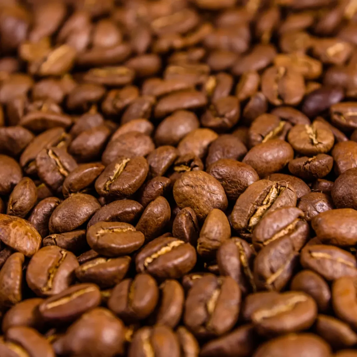 a pile of coffee beans