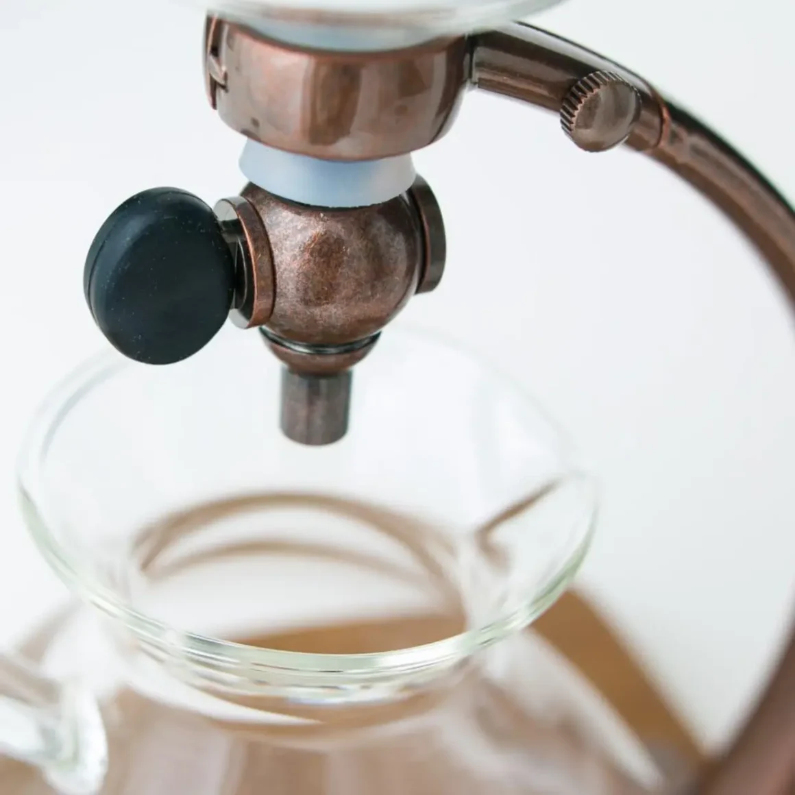 a close up of a glass jug