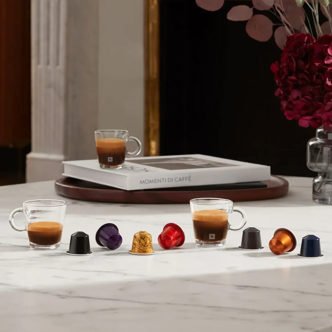 coffee cups on a table