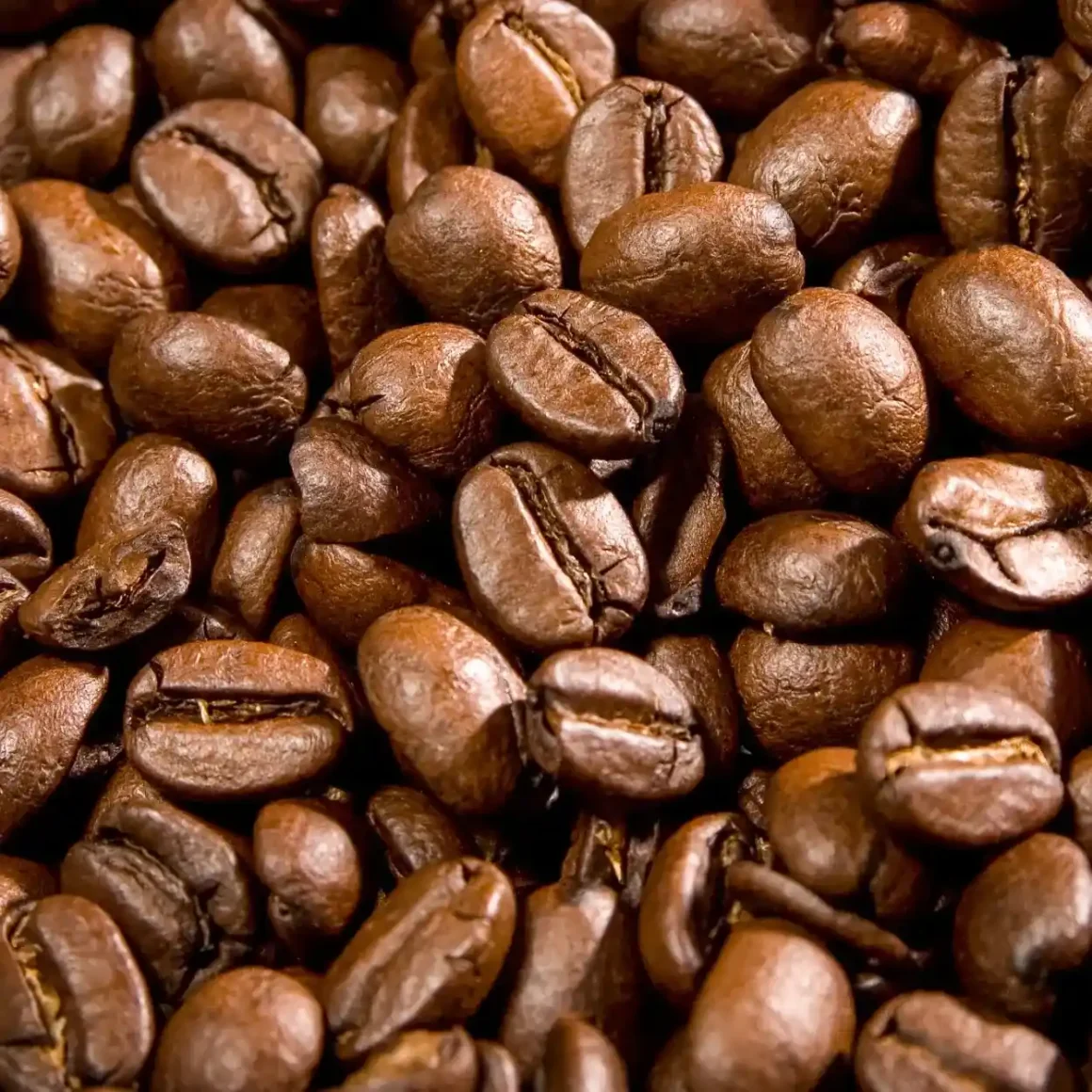 a pile of coffee beans