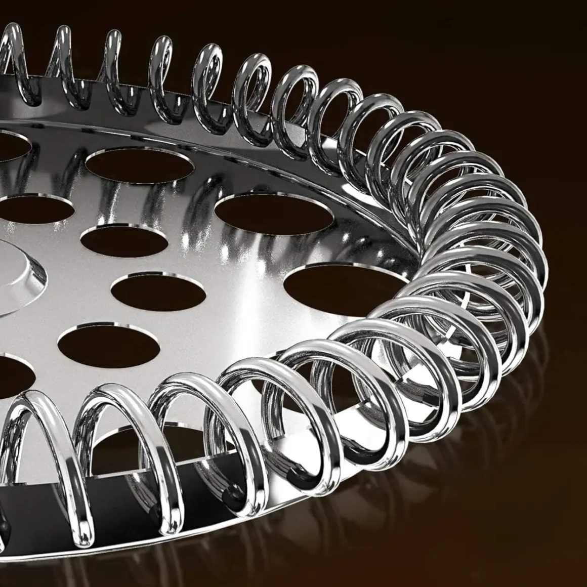 a metal component of a utopia kitchen french press coffee maker