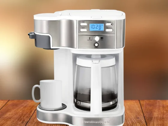 a hamilton beach flexbrew 2-way coffee maker on a table
